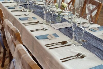 Svatební tabule Hotel Tři Věžičky